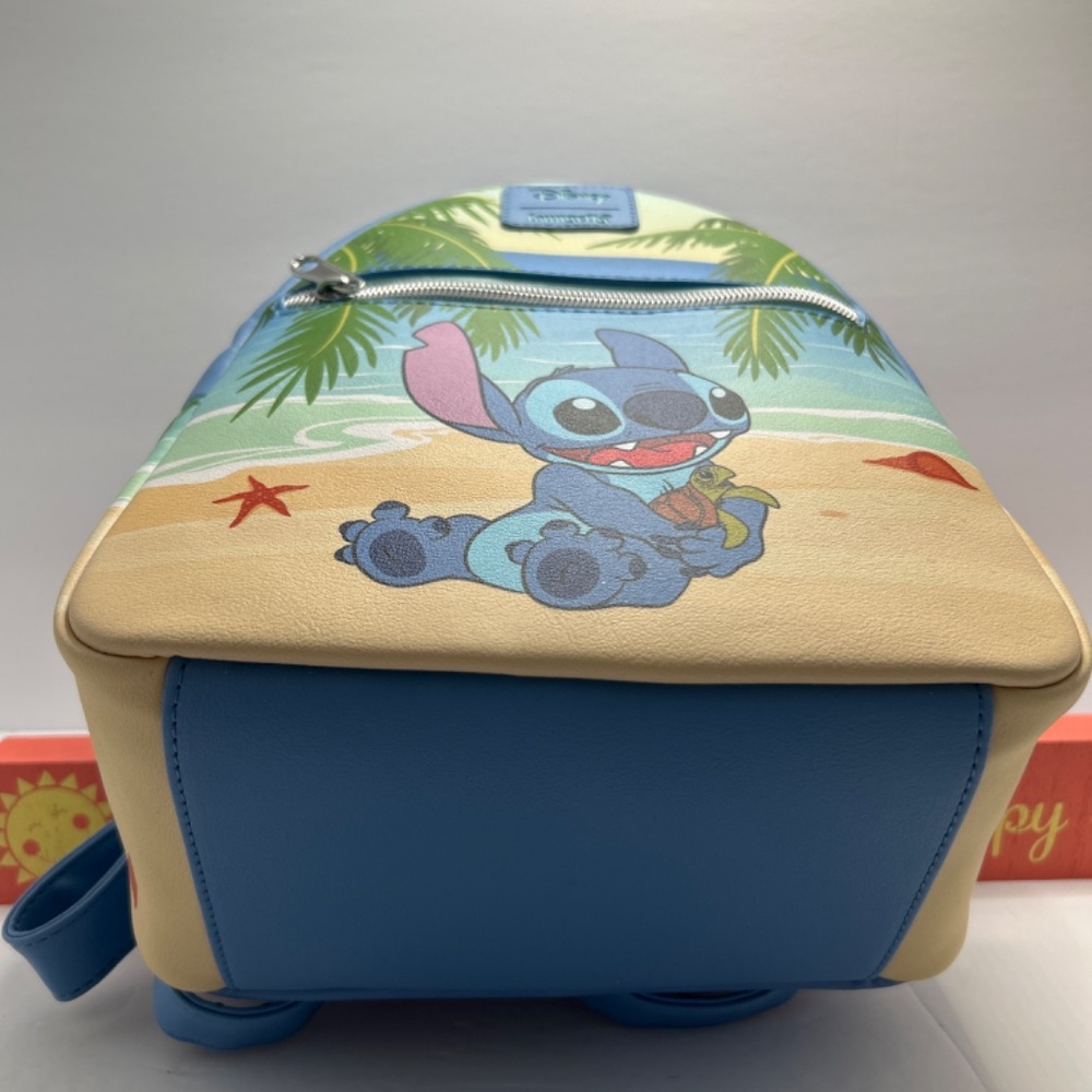 🍀 Loungefly 🍀 Disney Lilo & Stitch Sea Turtle Beach Backpack Bag Blue 🍀 BB50 - Picture 4 of 10